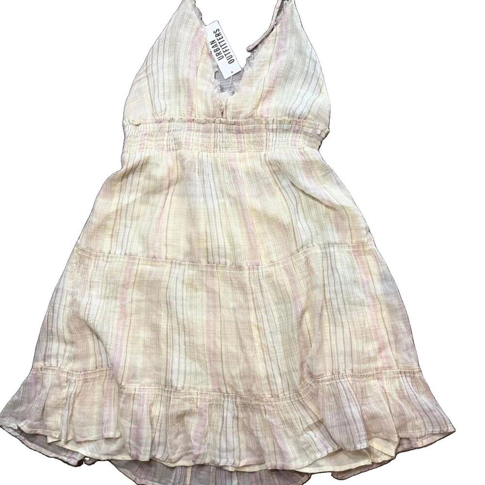 Urban Outfitters Woman’s XL Colorful Stripped Halter Dress NWT
